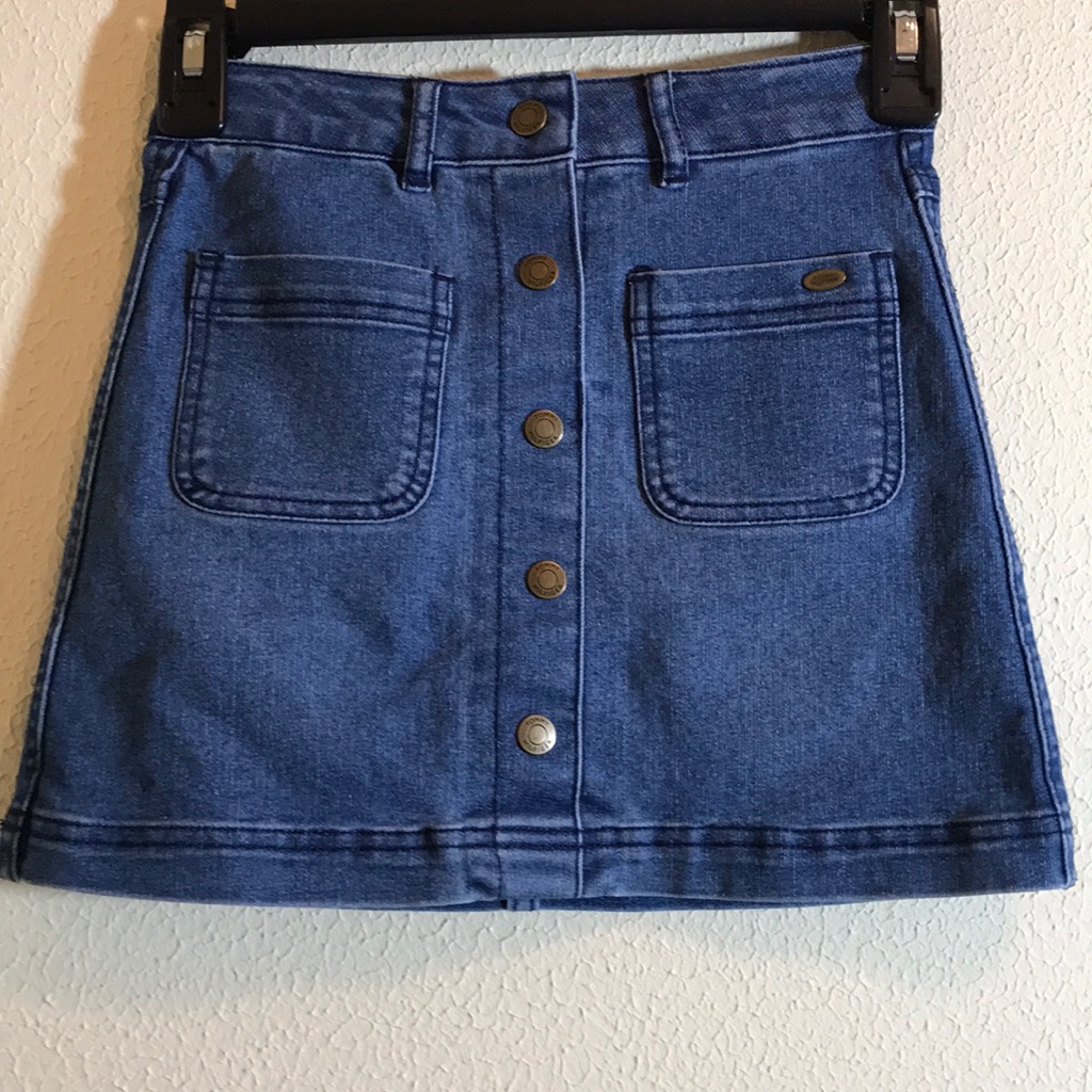 Tommy Hilfiger Button Denim Skirt